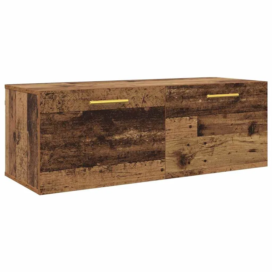Meuble mural Bois ancien 100 x 36.5 x 35 cm Bois d'ingénierie - 2