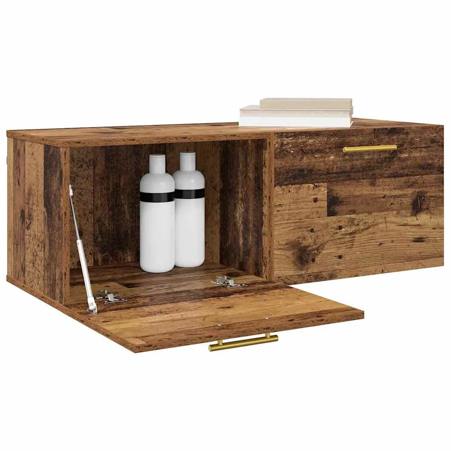 Meuble mural Bois ancien 100 x 36.5 x 35 cm Bois d'ingénierie - 3