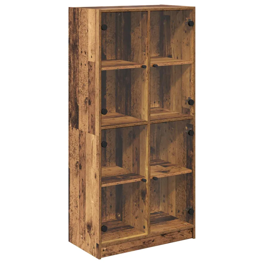 Haut Armoire Bois Ancien 68 x 37 x 142 cm Bois d'ingénierie - 2