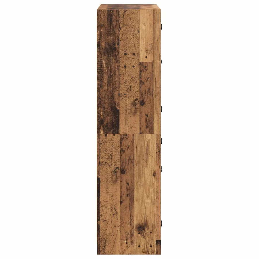 Haut Armoire Bois Ancien 68 x 37 x 142 cm Bois d'ingénierie - 7