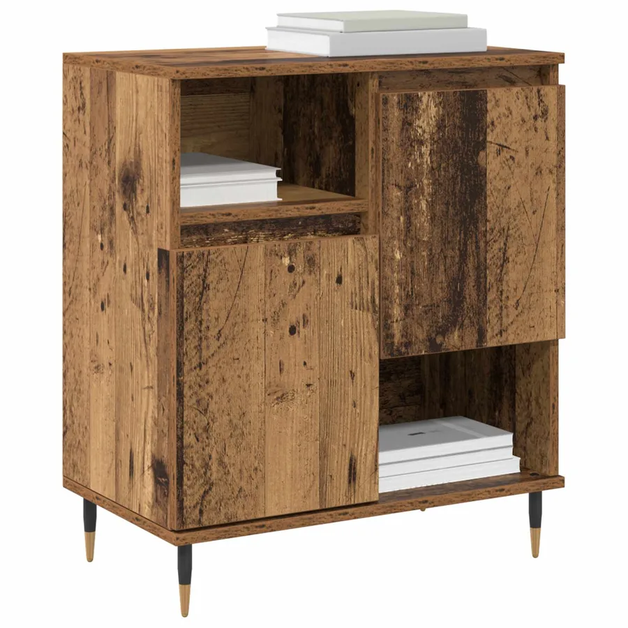 Buffets 2 pcs Bois ancien - 3