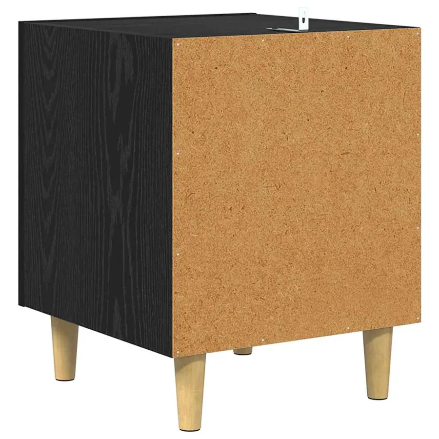 Cabinet de chevet 2 pcs Chêne noir 40 x 40 x 50 cm - 9