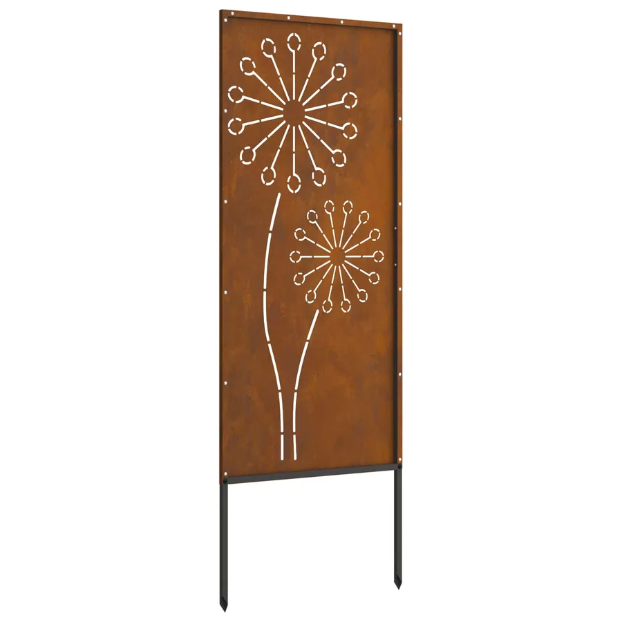 Écran de confidentialité de jardin Fretwork Rouillé 50 x 140 cm - 7