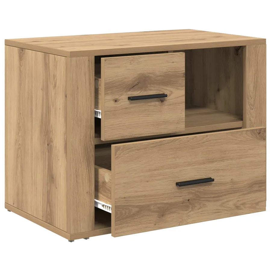Cabinet de chevet Chêne artisanal 35 x 60 x 50 cm - 5