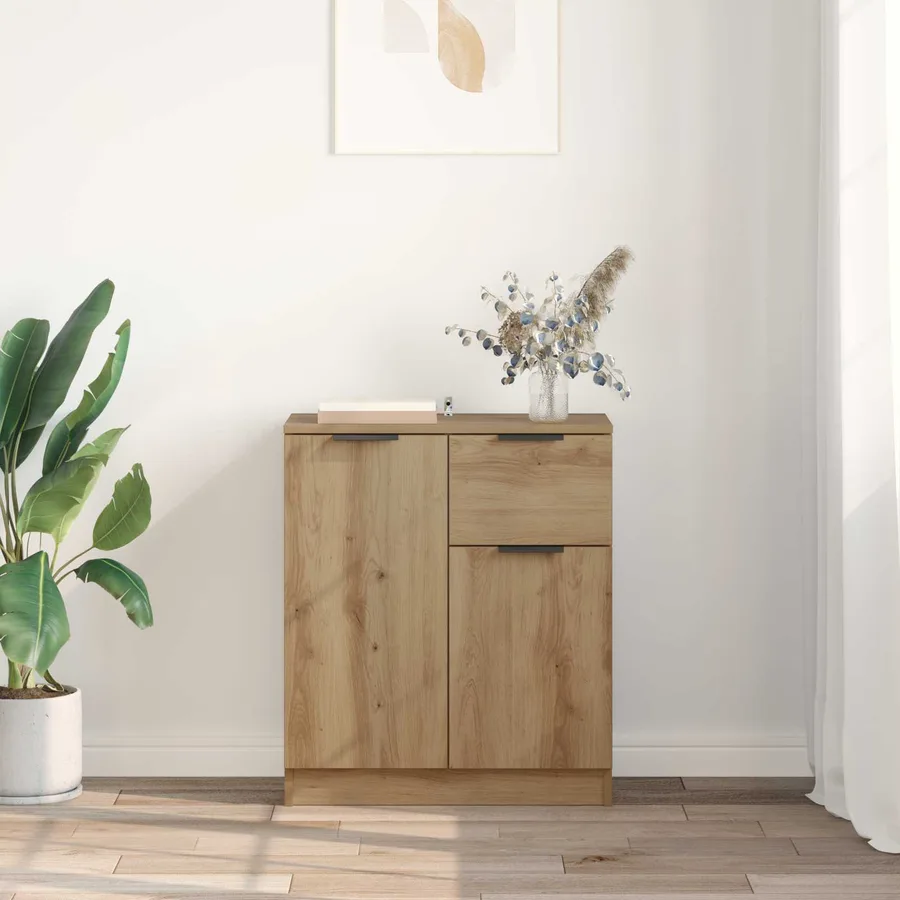 Buffet Chêne artisanal 60 x 30 x 70 cm Bois d'ingénierie - 4