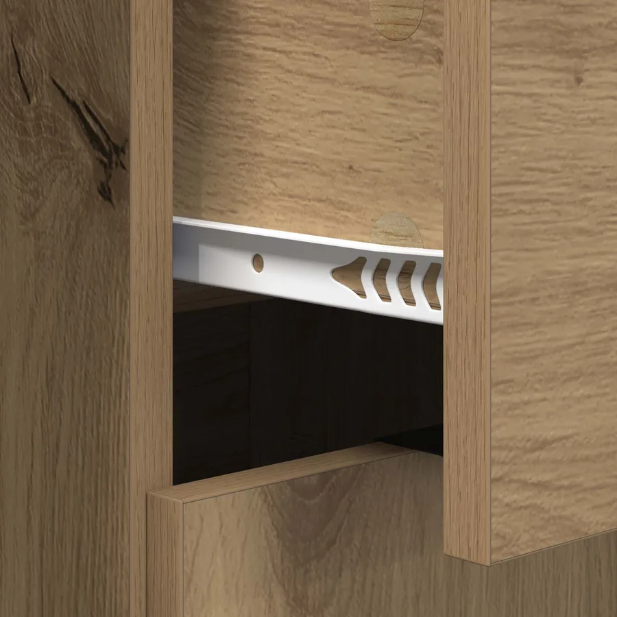 Buffet Chêne artisanal 60 x 30 x 70 cm Bois d'ingénierie - 8
