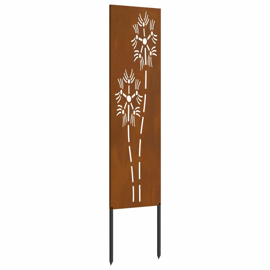 Écran de confidentialité de jardin Fretwork Rouillé 32 x 140 cm - 2
