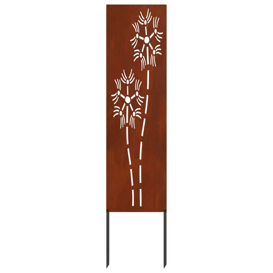Écran de confidentialité de jardin Fretwork Rouillé 32 x 140 cm - 6