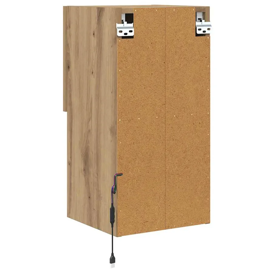 Meubles TV muraux 2 pcs Chêne artisanal Bois d'ingénierie - 8
