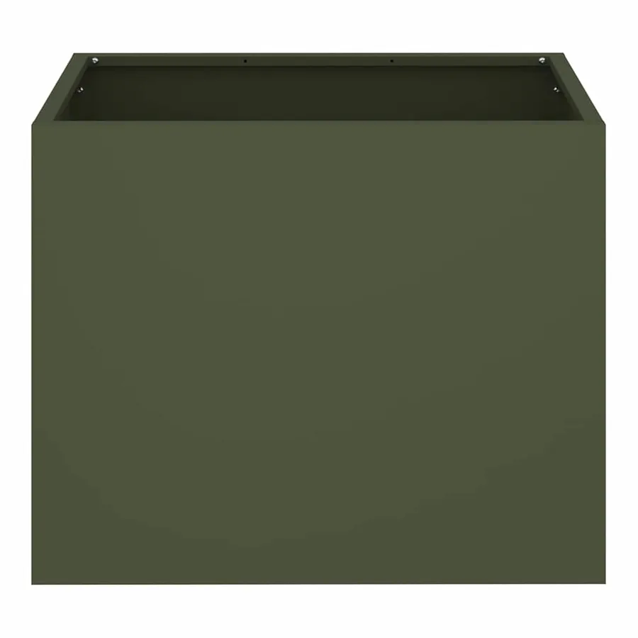 Cache-pot de jardin Vert olive 50 x 32 x 40 cm - 5