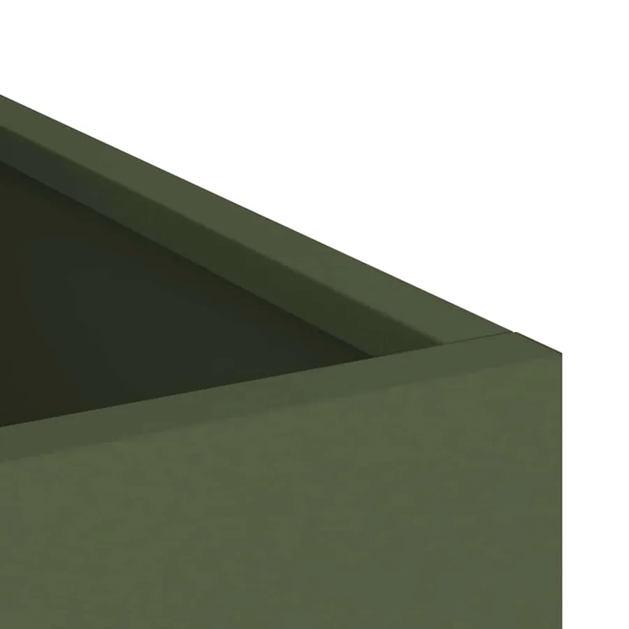 Cache-pot de jardin Vert olive 50 x 32 x 40 cm - 7