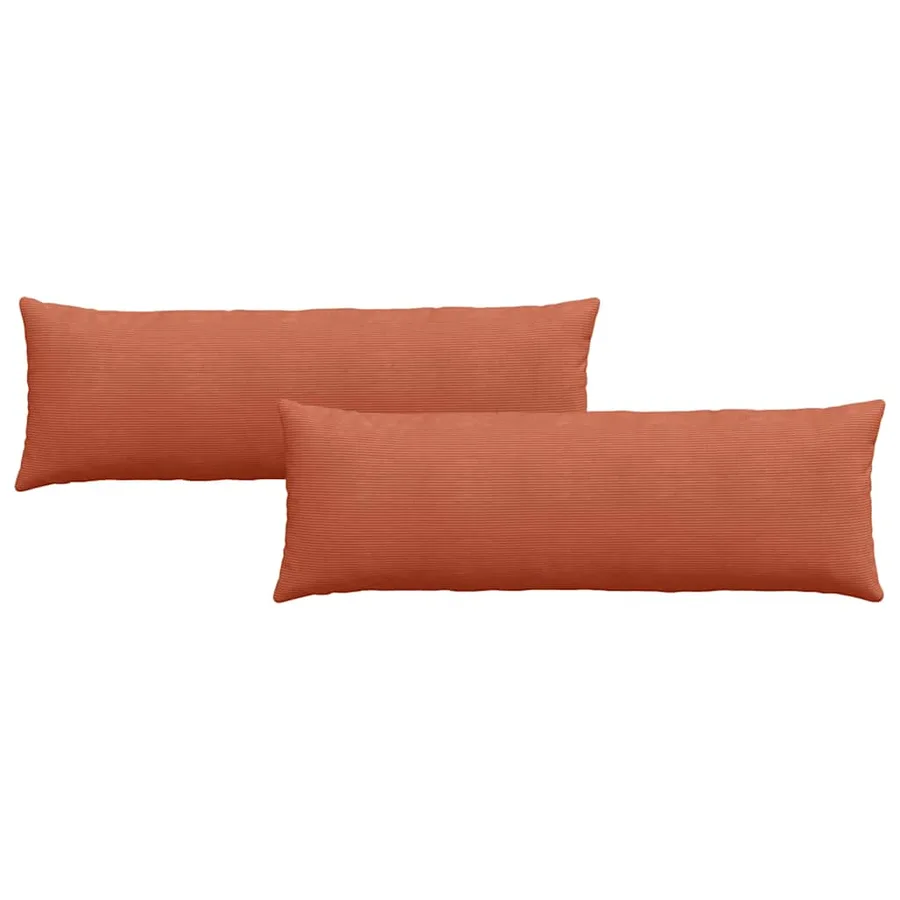 Coussins de canapé 2 pcs Rouge orange 120 x 40 cm - 2