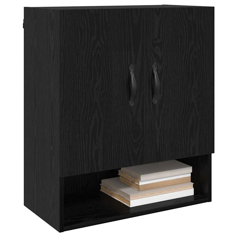 Armoire Murale Chêne noir 60 x 31 x 70 cm Bois d'ingénierie - 3
