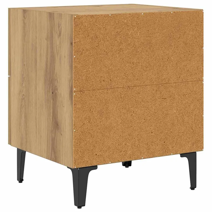 Armoire de lit 2 pc Chêne artisanal 40 x 35 x 47,5 cm - 9