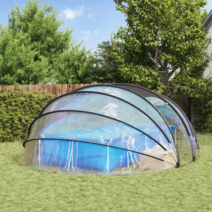 Dôme de tente de piscine Transparent 538 x 440 x 204 cm PVC - 3