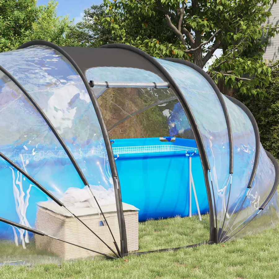 Dôme de tente de piscine Transparent 538 x 440 x 204 cm PVC - 4