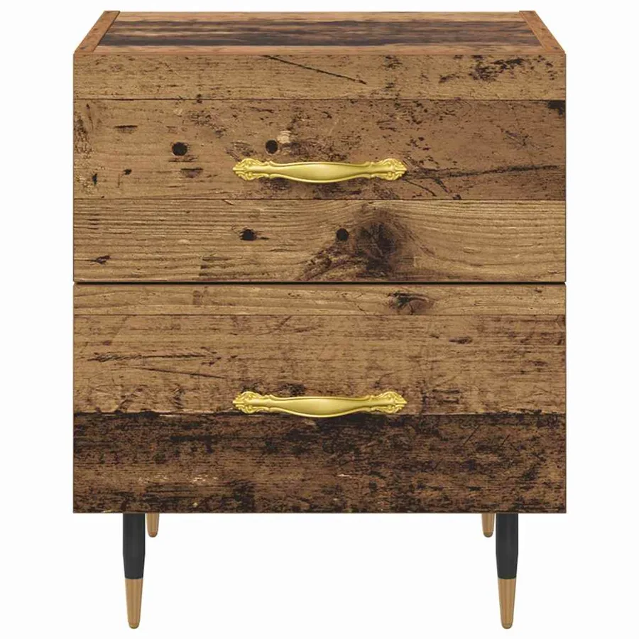 Cabinet de chevet 2 pcs Bois ancien 40 x 35 x 47,5 cm - 7