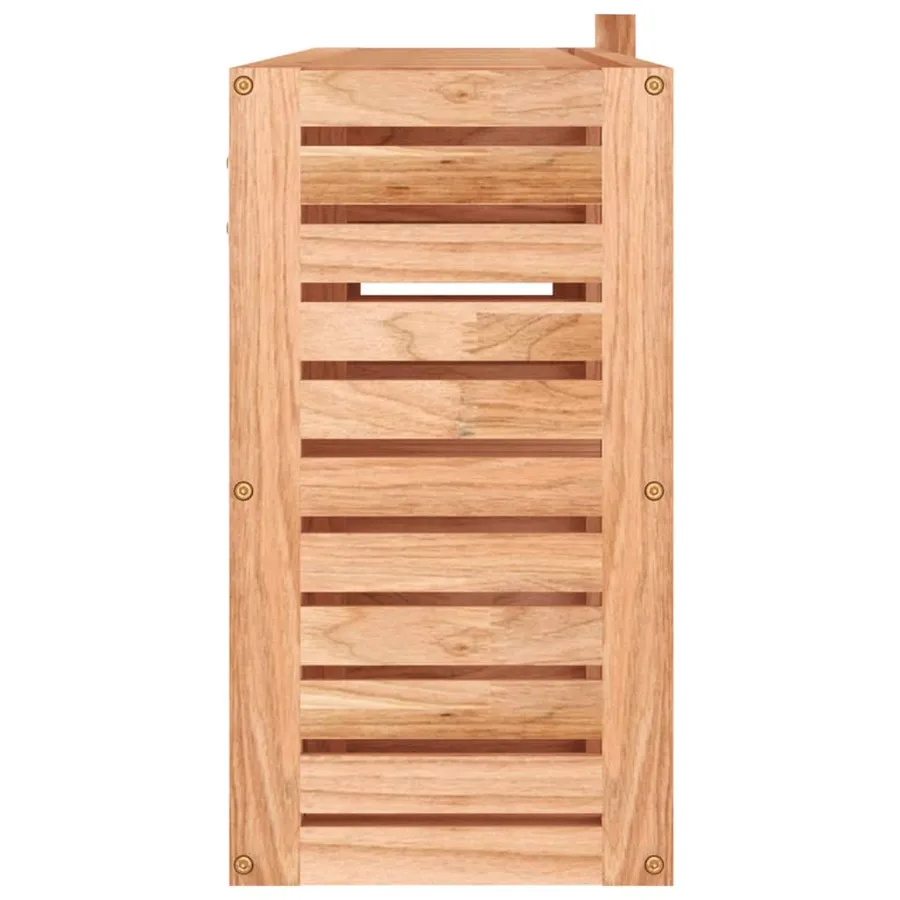 Armoire à miroir 80x17x34 cm Bois massif de noyer - 5