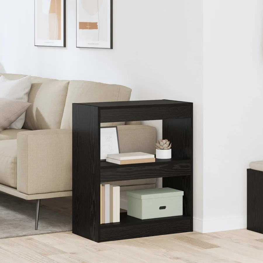 Bibliothèque Chêne noir 60 x 30 x 72 cm Bois d'ingénierie