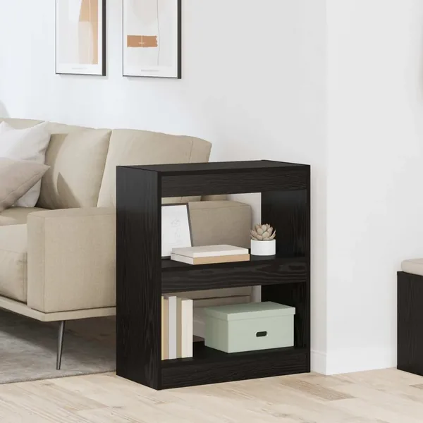 Bibliothèque Chêne noir 60 x 30 x 72 cm Bois d'ingénierie