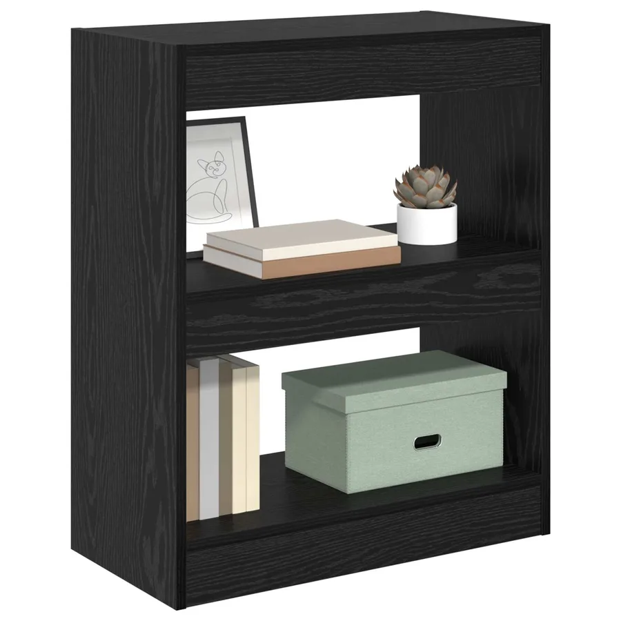 Bibliothèque Chêne noir 60 x 30 x 72 cm Bois d'ingénierie - 3