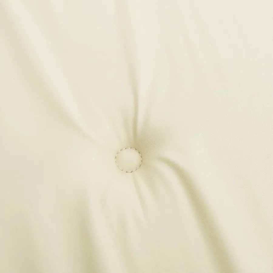 Coussins de chaise de jardin à dossier bas lot de 6 crème - 8