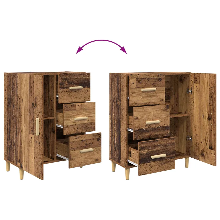 Buffet Bois ancien 34 x 69,5 x 90 cm Bois d'ingénierie - 8
