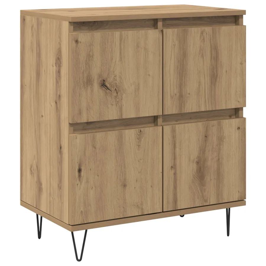 Buffets 2 pcs chêne artisanal - 5