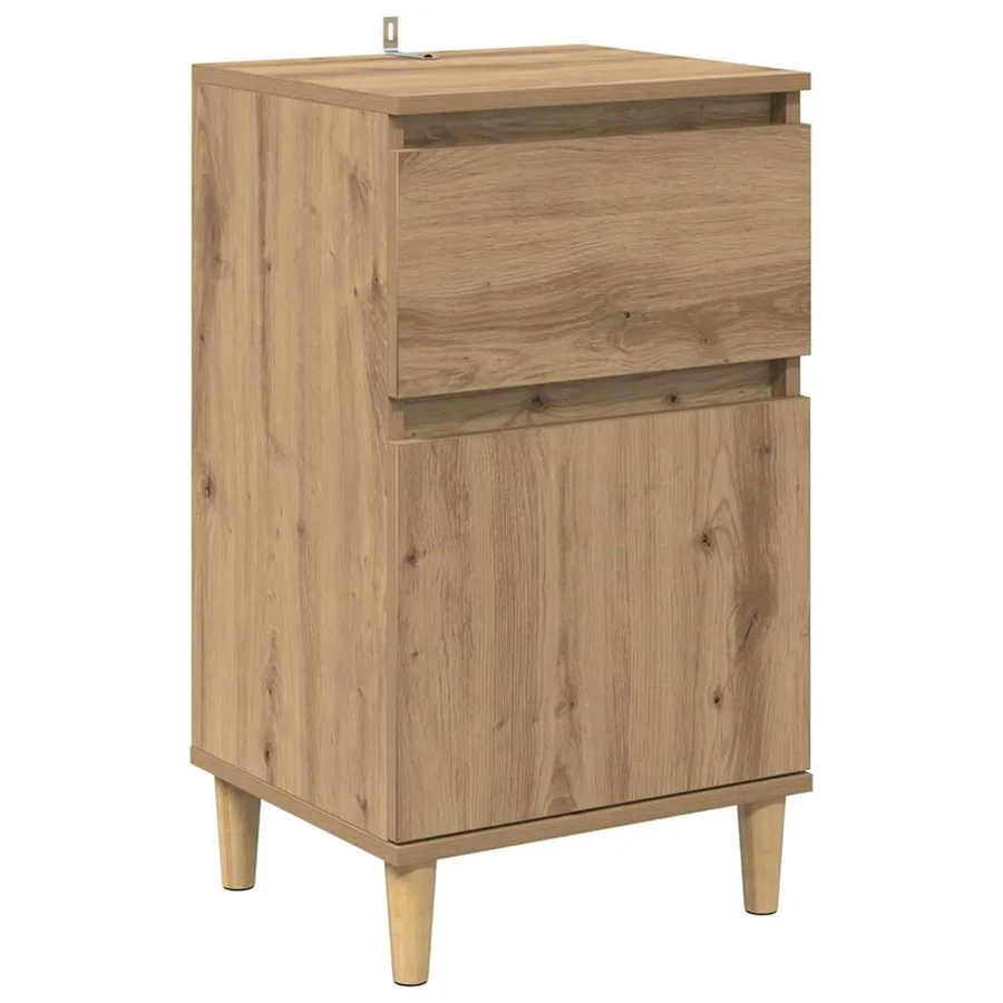 Cabinet de chevet Chêne artisanal 40 x 35 x 70 cm - 2
