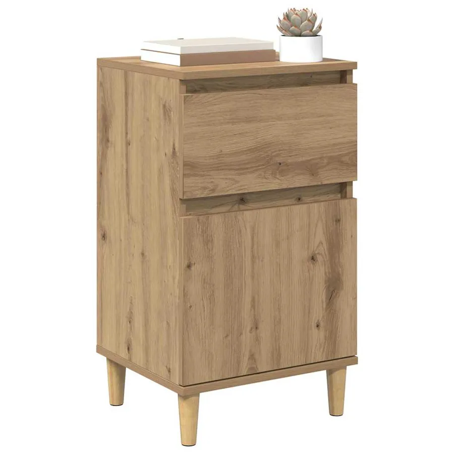 Cabinet de chevet Chêne artisanal 40 x 35 x 70 cm - 3
