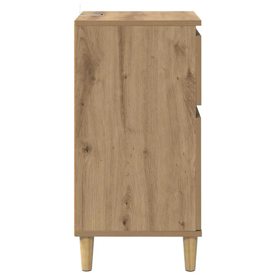 Cabinet de chevet Chêne artisanal 40 x 35 x 70 cm - 7