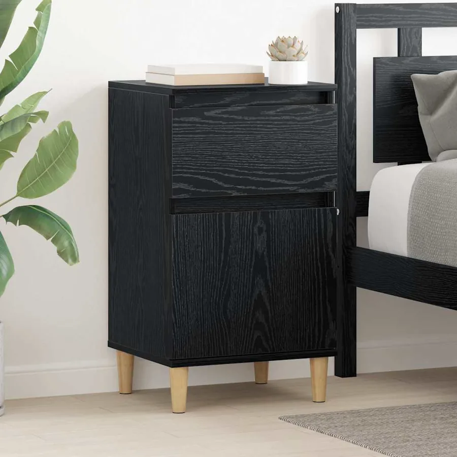 Cabinet de chevet Chêne noir 40 x 35 x 70 cm Bois d'ingénierie