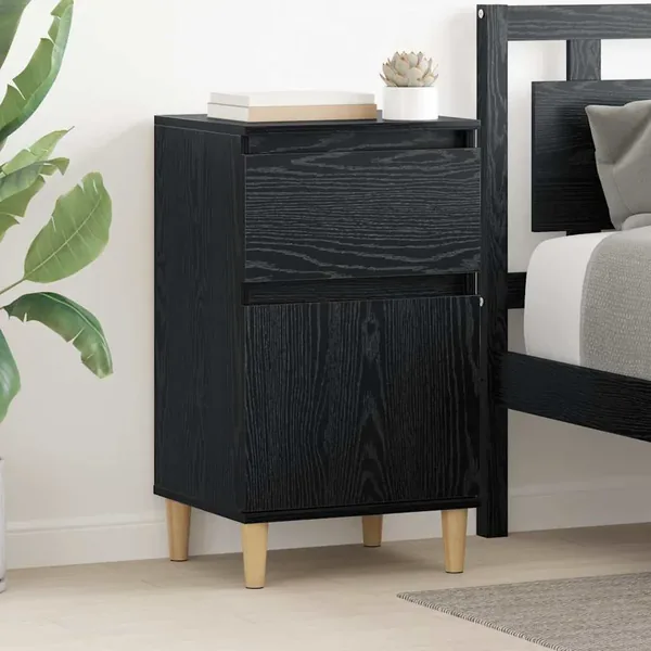 Cabinet de chevet Chêne noir 40 x 35 x 70 cm Bois d'ingénierie