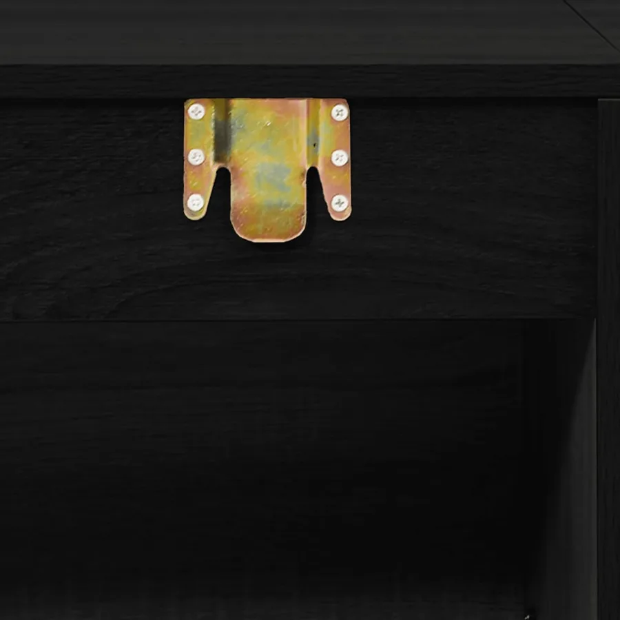 Ensemble de meubles salle de bain 7 pcs noir bois d'ingénierie - 7