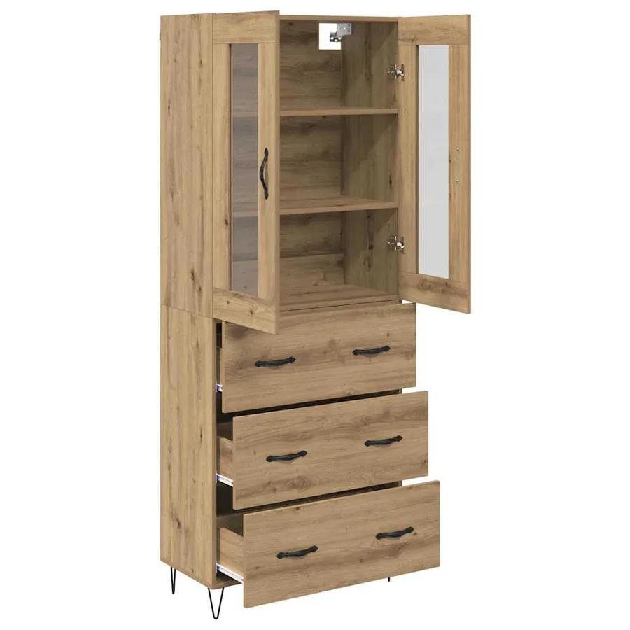 Haut Armoire Chêne artisanal 69,5 x 34 x 90 cm - 5
