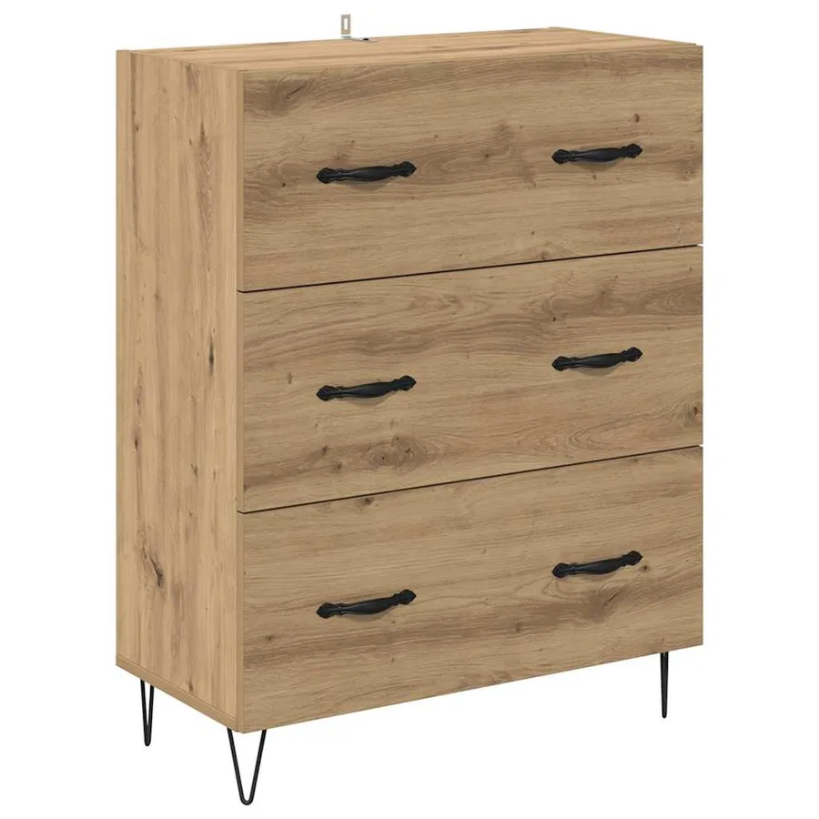 Haut Armoire Chêne artisanal 69,5 x 34 x 90 cm - 6