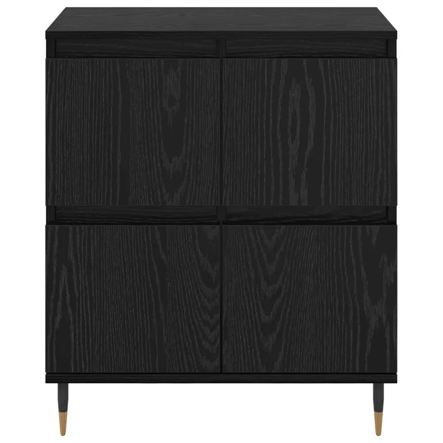 Armoire de rangement 2 pcs Chêne noir 60 x 35 x 70 cm - 7