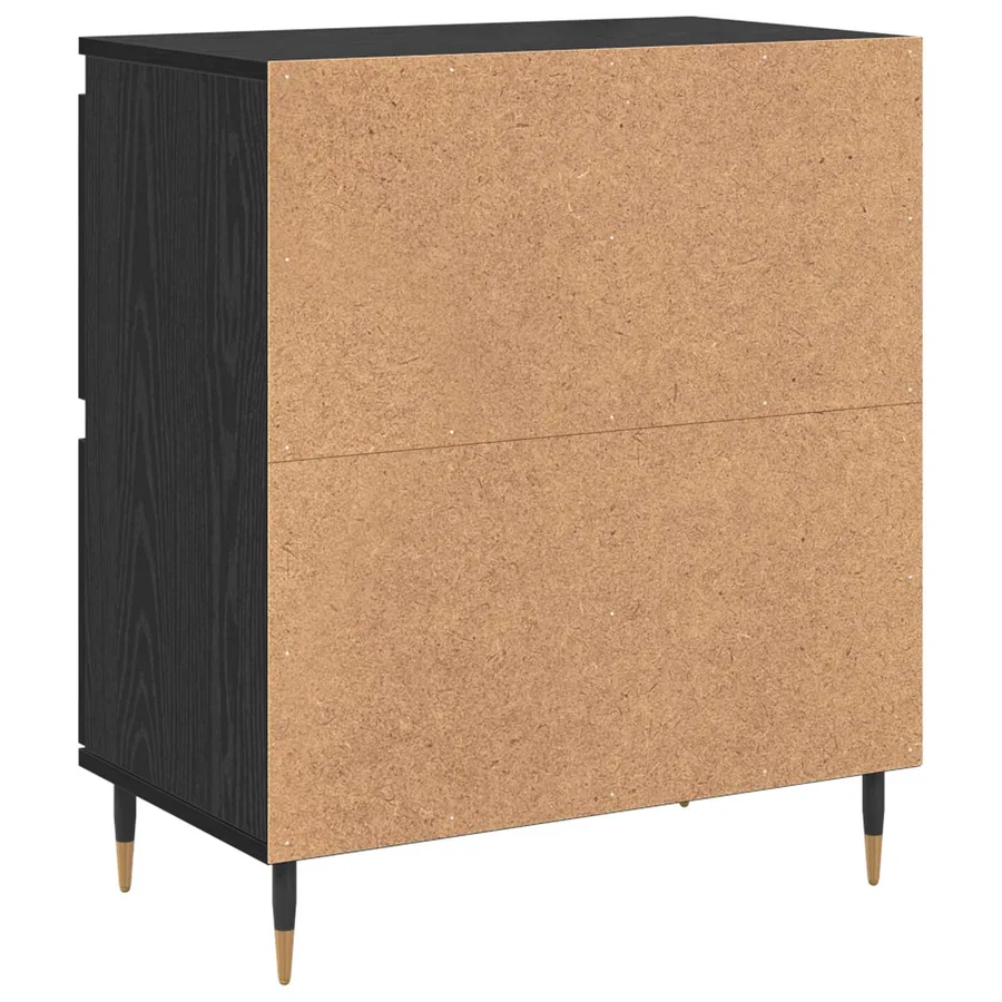 Armoire de rangement 2 pcs Chêne noir 60 x 35 x 70 cm - 9