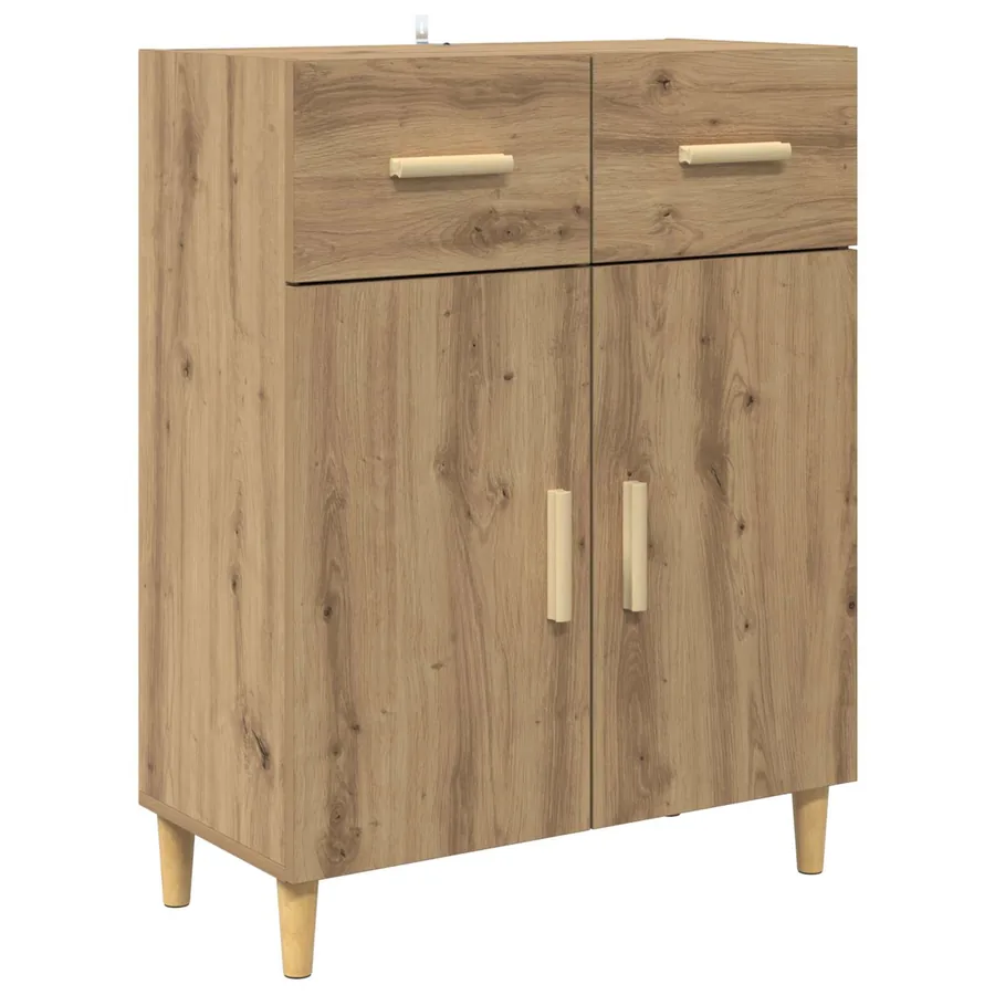 Buffet chêne artisanal 34 x 69,5 x 89 cm Bois d'ingénierie - 2