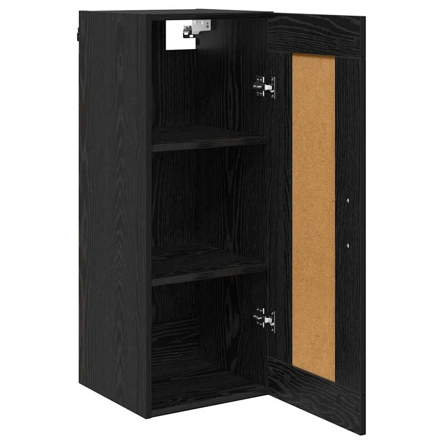 Meuble mural Chêne noir 34,5 x 34 x 90 cm Bois d'ingénierie - 5
