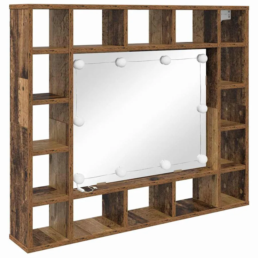 Armoire Miroir Bois ancien 91 x 15 x 76,5 cm Bois d'ingénierie - 2