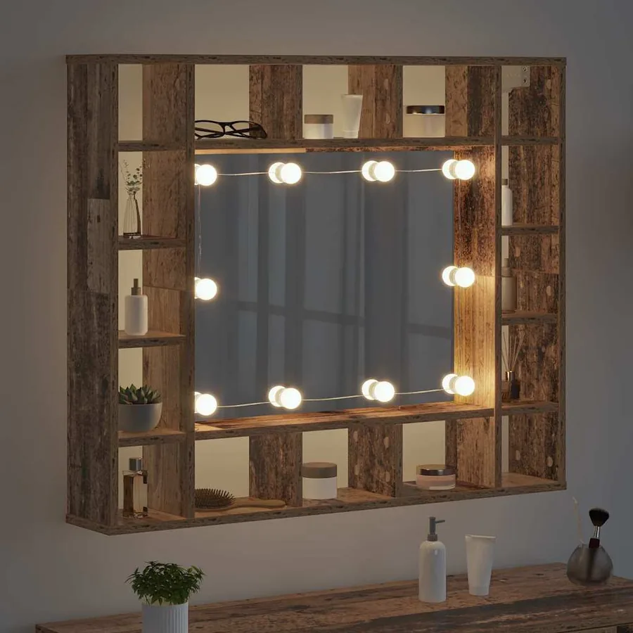 Armoire Miroir Bois ancien 91 x 15 x 76,5 cm Bois d'ingénierie - 4