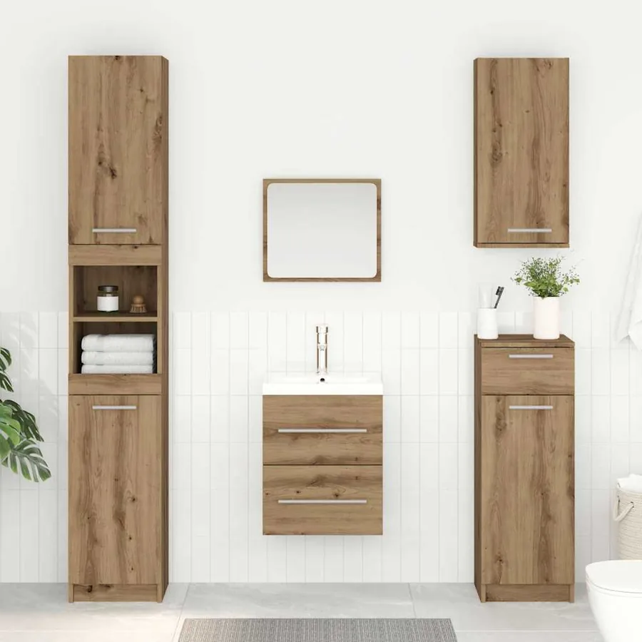 Armoire d'évier Chêne artisanal 38,5 x 41 x 48 cm