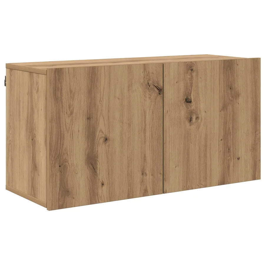 Meuble TV 4 pcs Chêne artisanal Bois d'ingénierie - 7