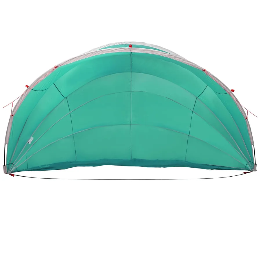 Dôme de piscine 592 x 590 x 275 cm Vert Mer - 7