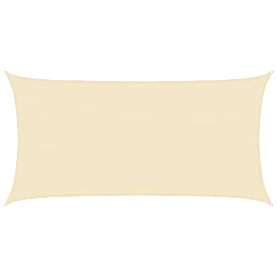 Voile d'ombrage 160 g/m² Crème 3x6 m PEHD - 2