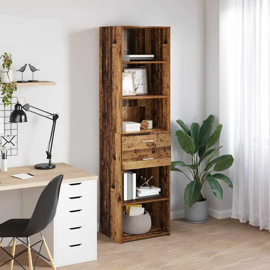 Haut Armoire Bois Ancien 50 x 42,5 x 185 cm Bois d'ingénierie - 4