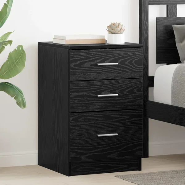 Cabinet de chevet Chêne noir 40 x 40 x 63 cm Bois d'ingénierie