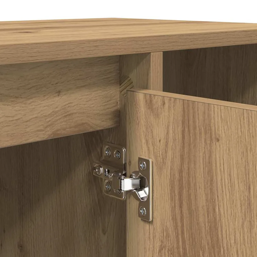 Meuble TV 100 x 35 x 55 cm Chêne artisanal Bois d'ingénierie - 9