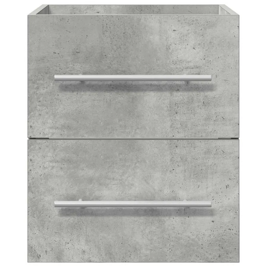 Armoire d'évier Gris béton 38,5 x 41 x 48 cm Bois d'ingénierie - 6